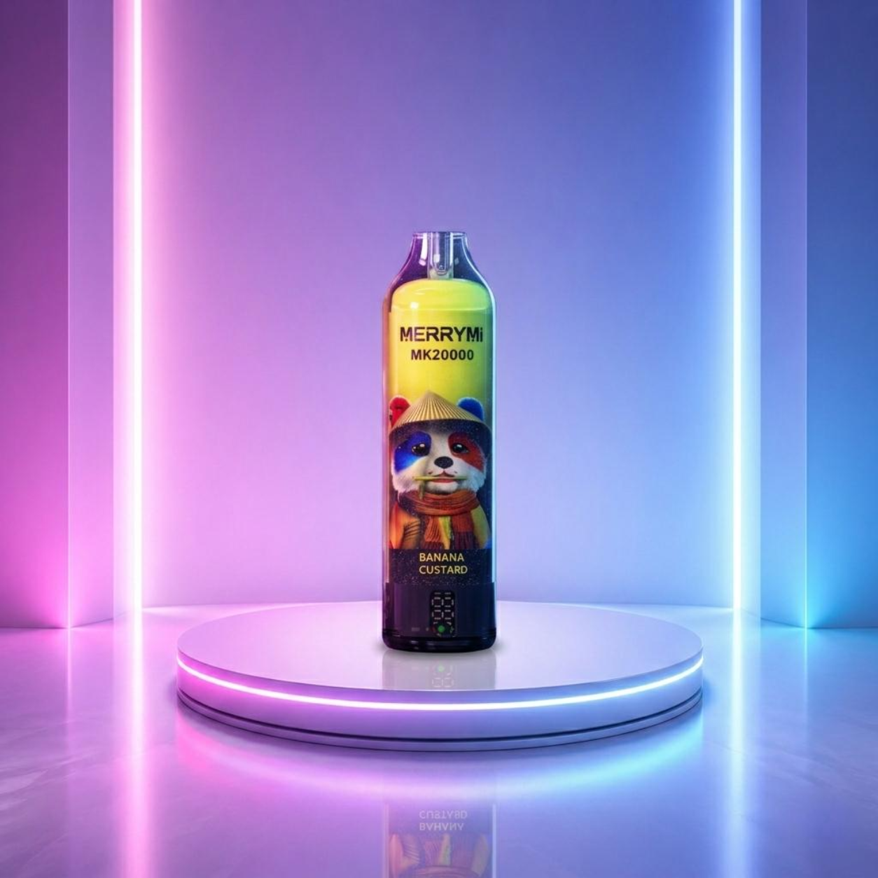 MerryMi MK20000 20K - cigarro eletrónico descartável com 20000 puffs e sabor Banana Custard